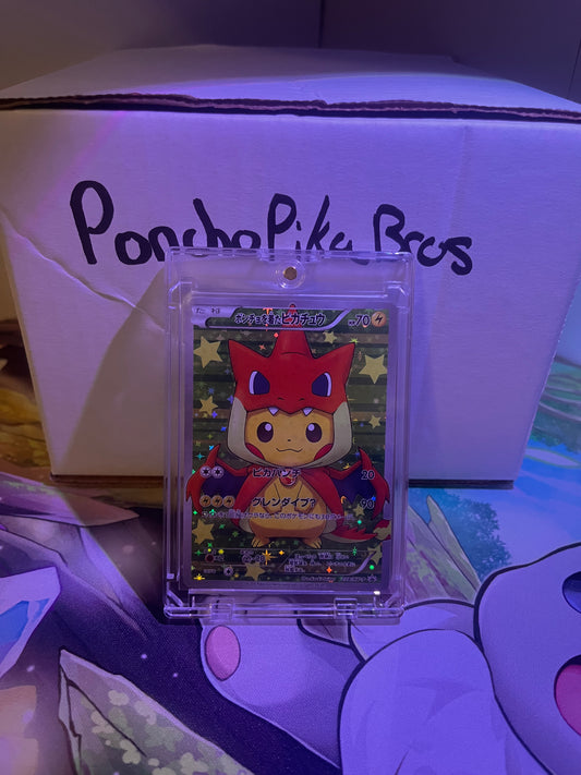 Pokemon TCG Poncho-Wearing Pikachu Charizard 208/XY-P XY-P JP Promo Holo 2016